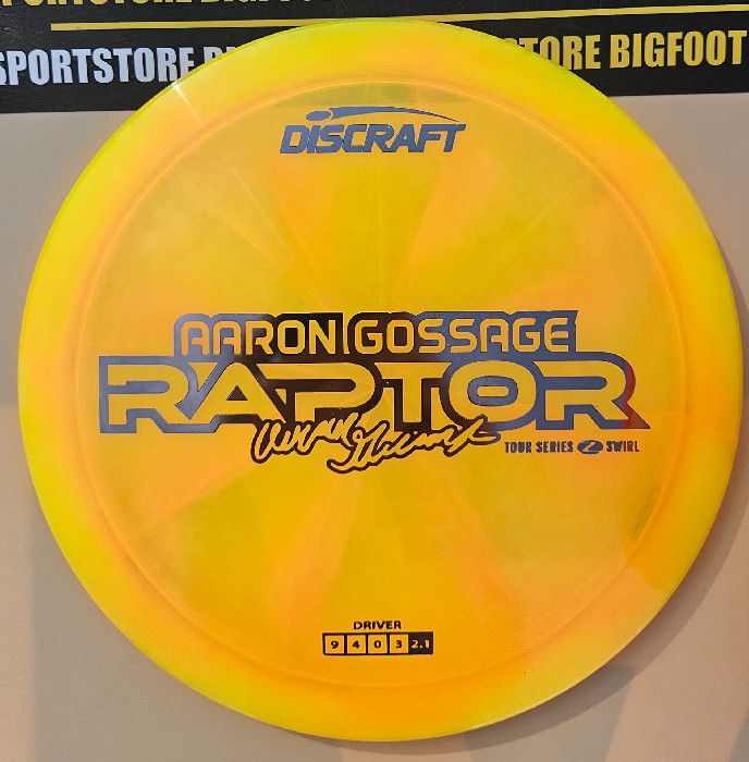 Discraft Raptor Tour Series 2025 Z Swirl - Aaron Gossage :: Sport store ...